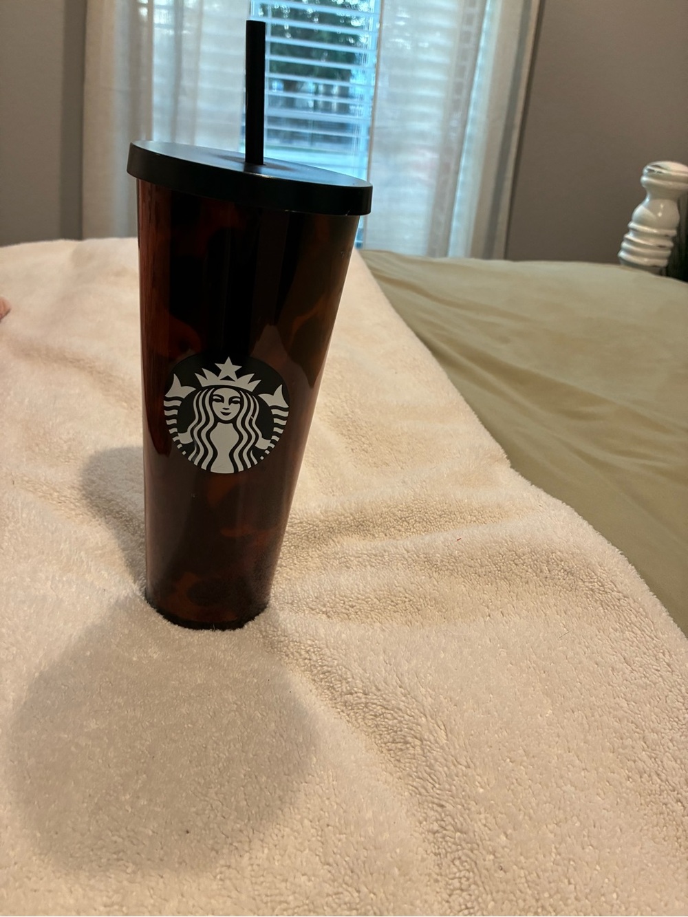 Travel Tumbler on Bed